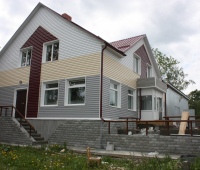 Устройство фасада, кровли, отделка внутренних помещений магазина строительных материалов в г. Дегтярск